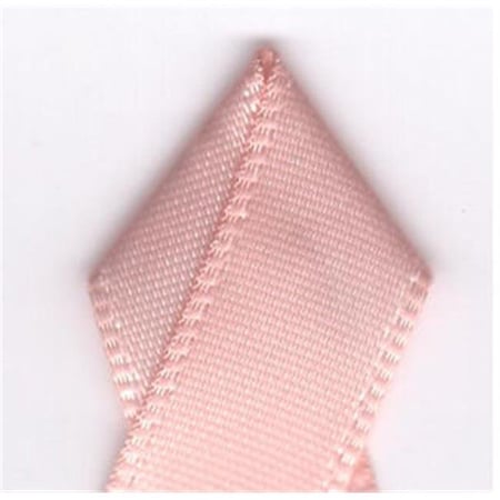 Papilion Papilion R074300230714100Y .88 in. Single-Face Satin Ribbon 100 Yards - Petal Peach R074300230714100Y